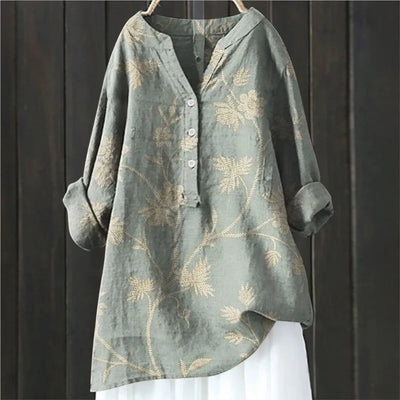 JULIA - BLUSE MIT BLUMENDRUCK