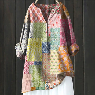 JULIA - BLUSE MIT BLUMENDRUCK