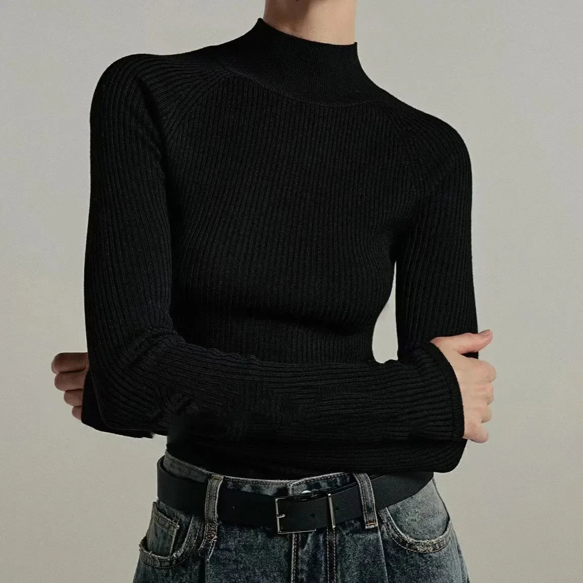 Biella | Nahtloses Stricktop mit Pfirsichherz