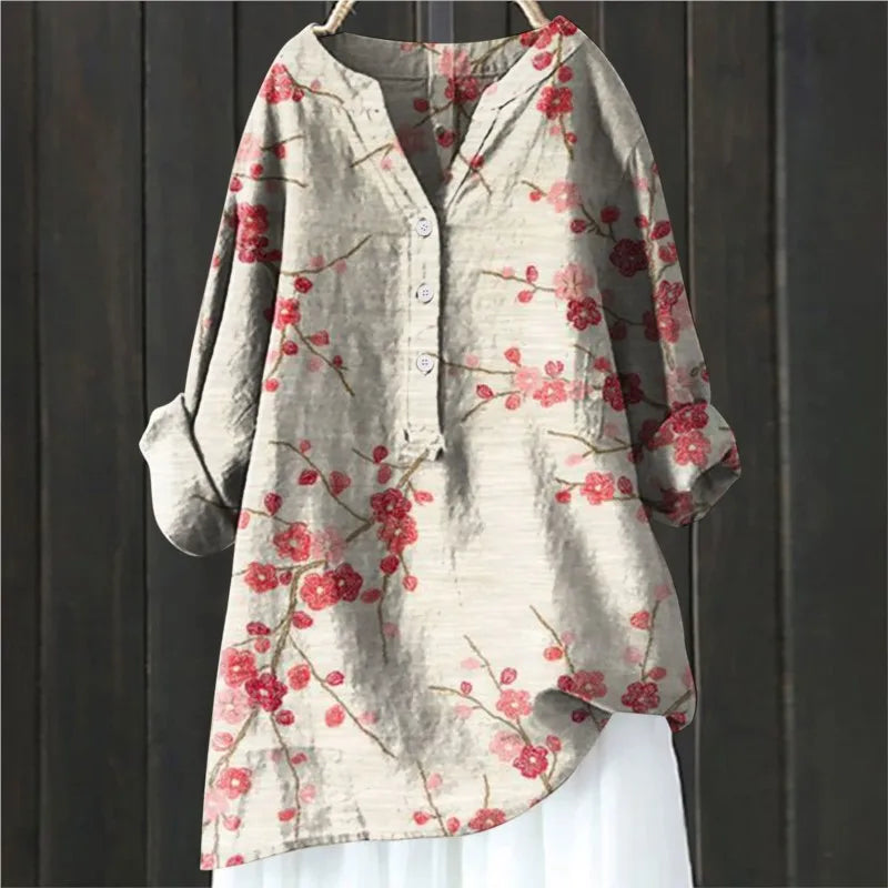 JULIA - BLUSE MIT BLUMENDRUCK