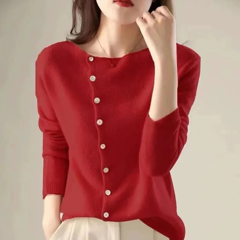 Huerta – Elegante Strickjacke Mit Knöpfen