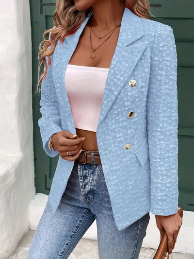 NOIRA - STILVOLLE ZWEIREIHERJACKE IM VINTAGE STIL MIT TASCHEN