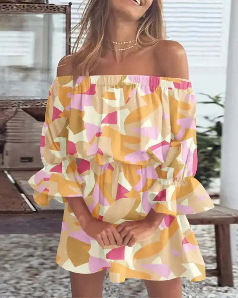 Carmelia – Stilvolles schulterfreies Minikleid