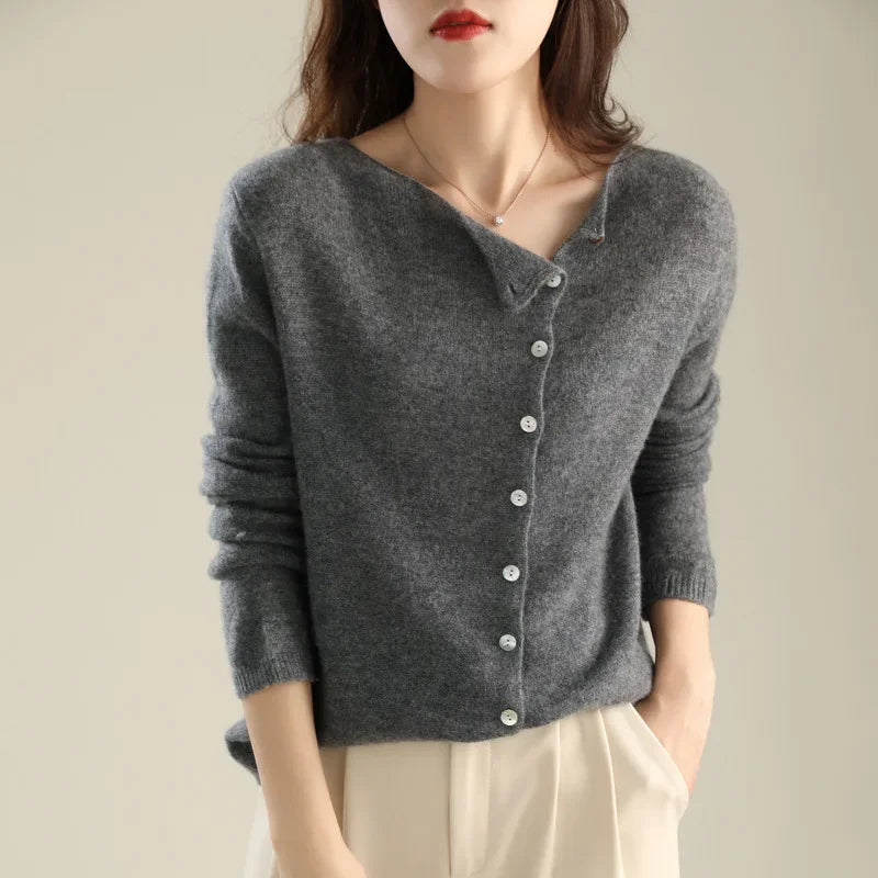 Huerta – Elegante Strickjacke Mit Knöpfen