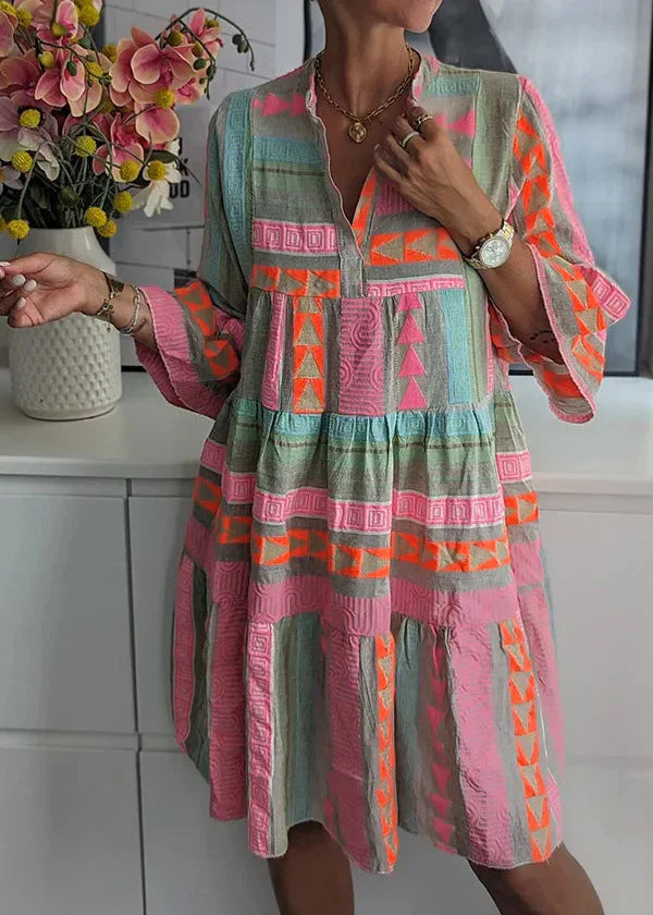 Ellie | Luftiges Baumwoll-Hanf Sommerkleid