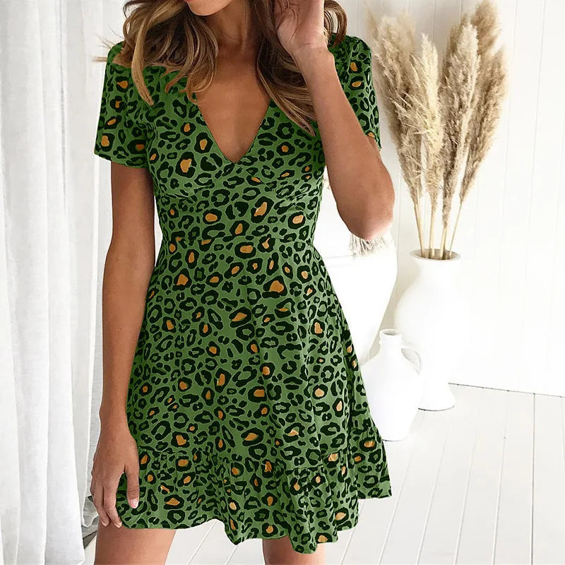 Danita – Minikleid mit Leopardenmuster