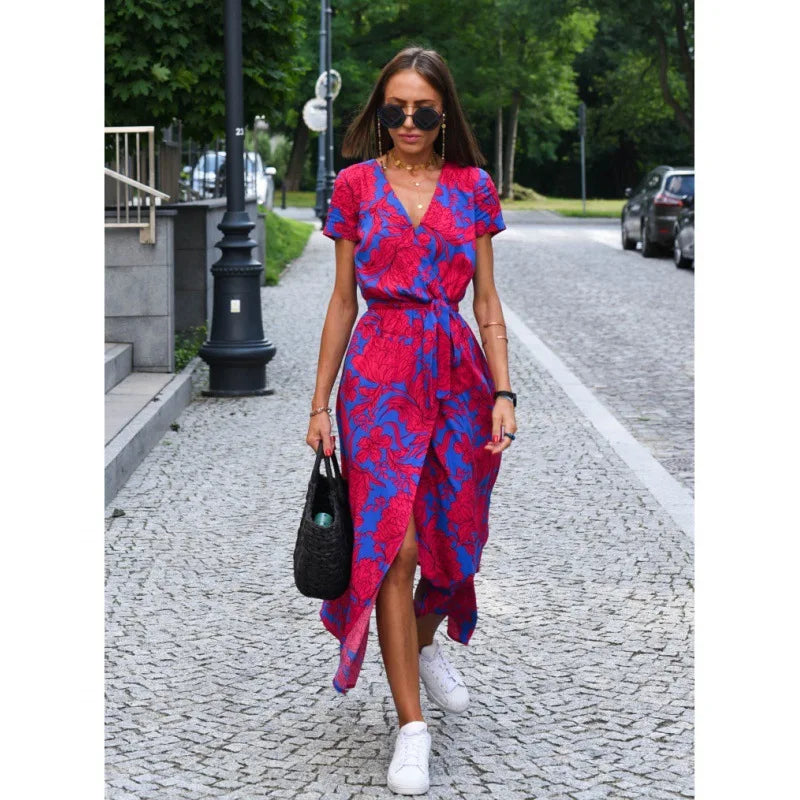 Lina | Feminines Blumenprint Damenkleid