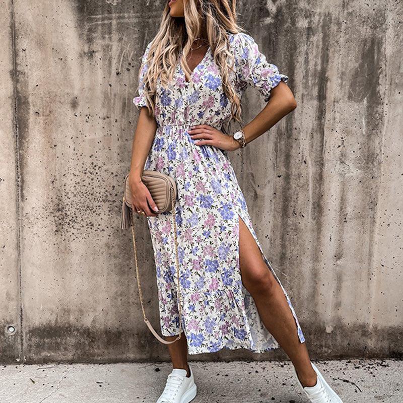 Harper – Stilvolles Sommerkleid mit Blumenmuster