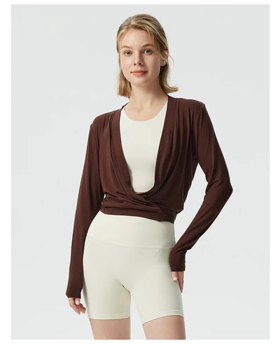 Siria | Pilates Wickelshirt Langarm