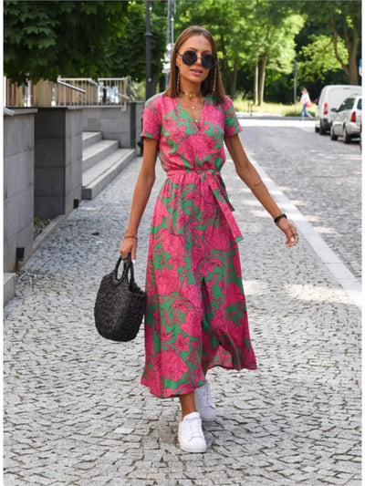 Lina | Feminines Blumenprint Damenkleid