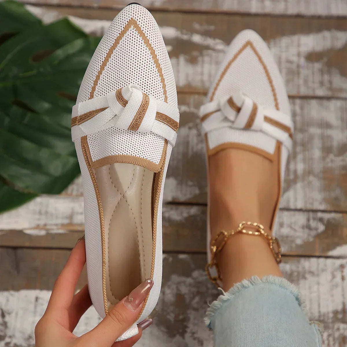 Juniper – Stilvolle flache Schuhe mit spitzer Spitze