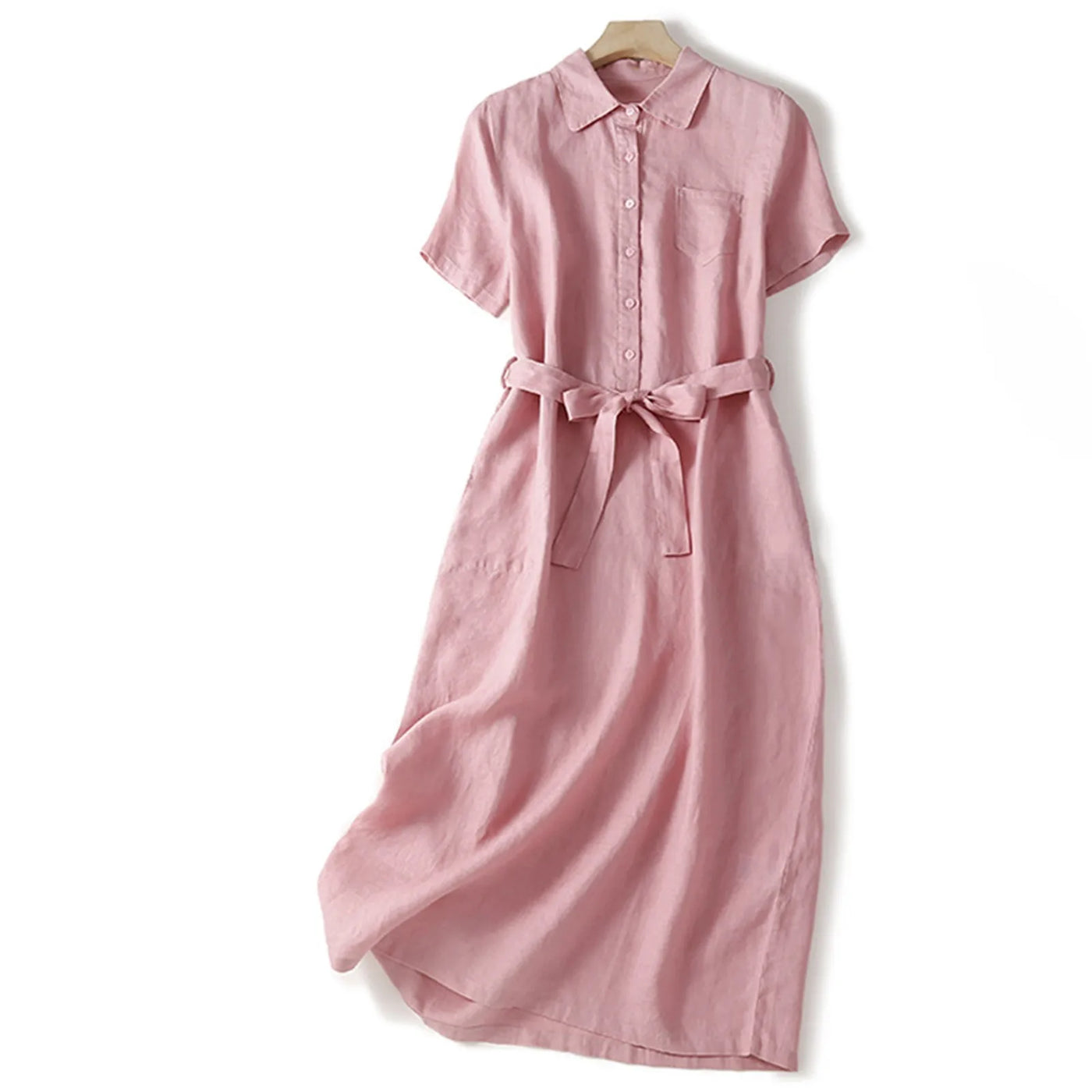 NOA MIDI KLEID MIT KRAGEN