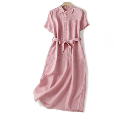 NOA MIDI KLEID MIT KRAGEN