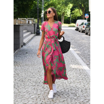 Lina | Feminines Blumenprint Damenkleid
