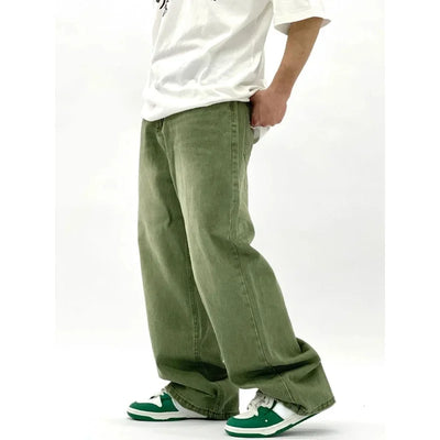 Herren Baggy Jeans | Grün