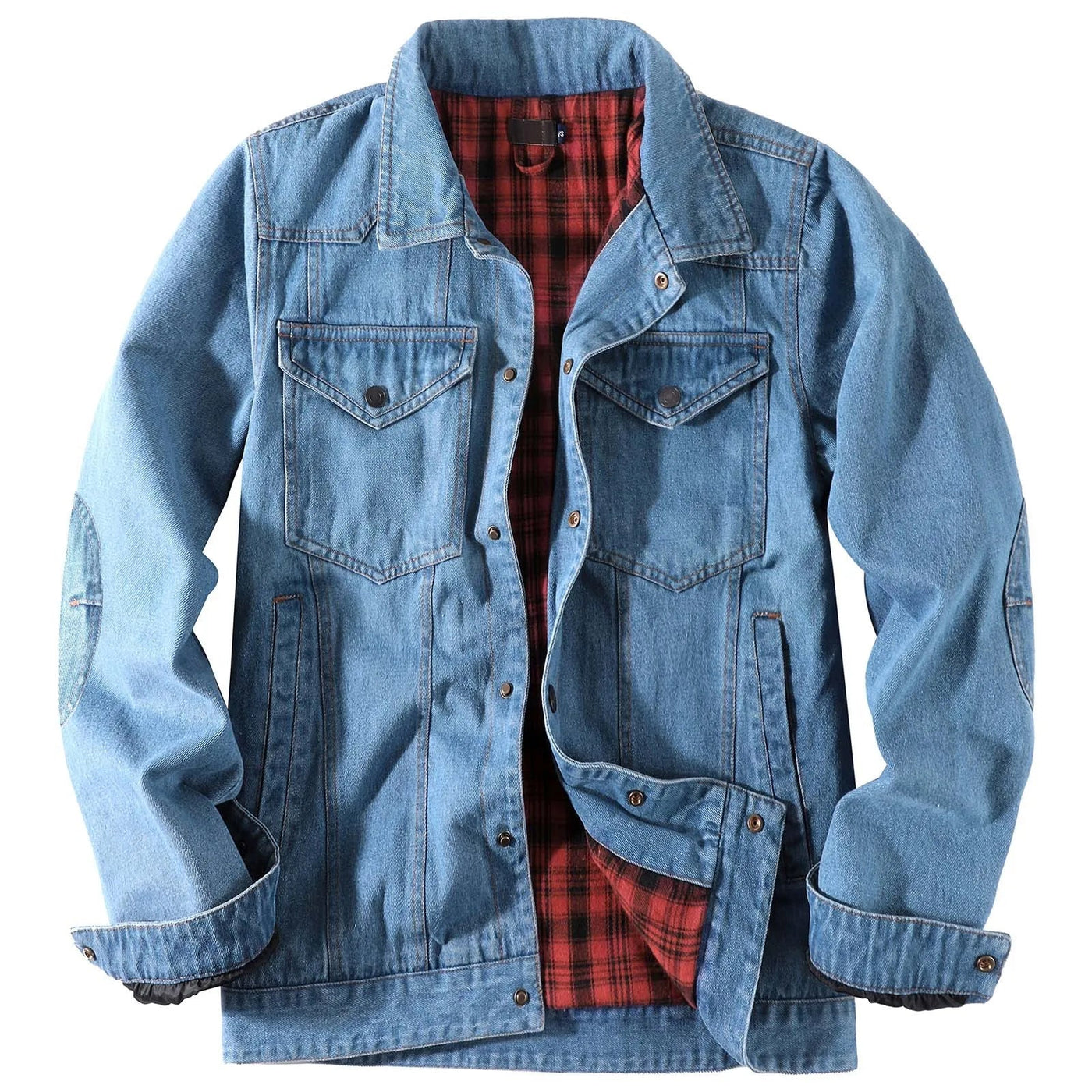 PIONEER DENIM JACKE MIT KAROMUSTER