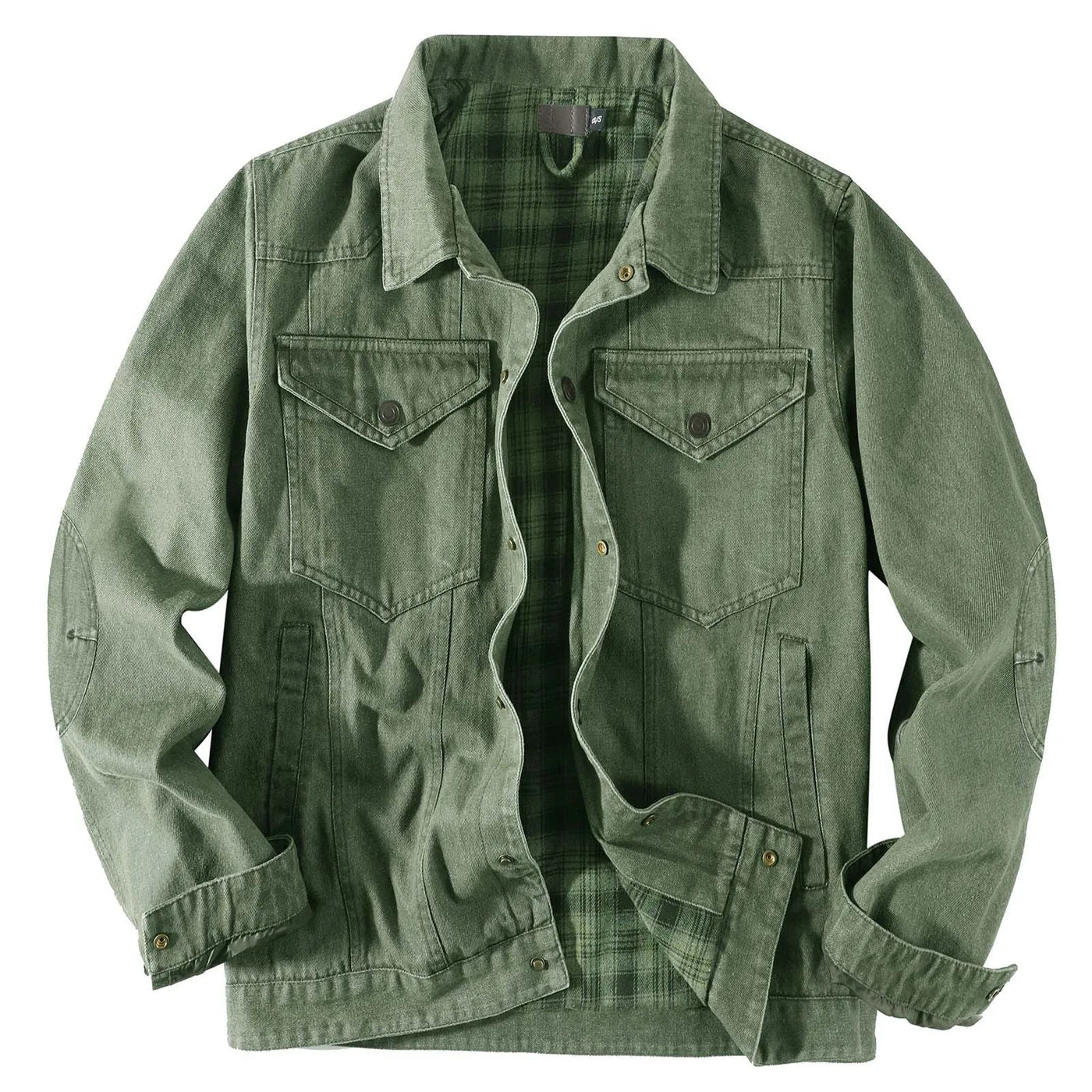 PIONEER DENIM JACKE MIT KAROMUSTER