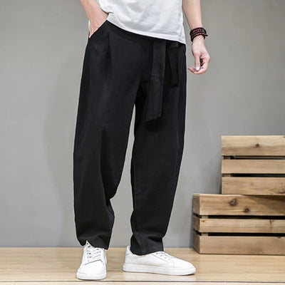 Karl | Chinesisch inspirierte Relaxed Fit Herren-Hosenhose
