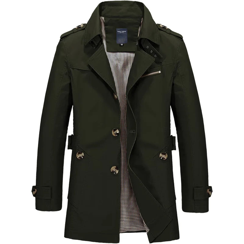 Karel | Stilvoller funktioneller Trenchcoat für Herren