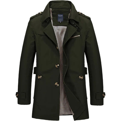 Karel | Stilvoller funktioneller Trenchcoat für Herren