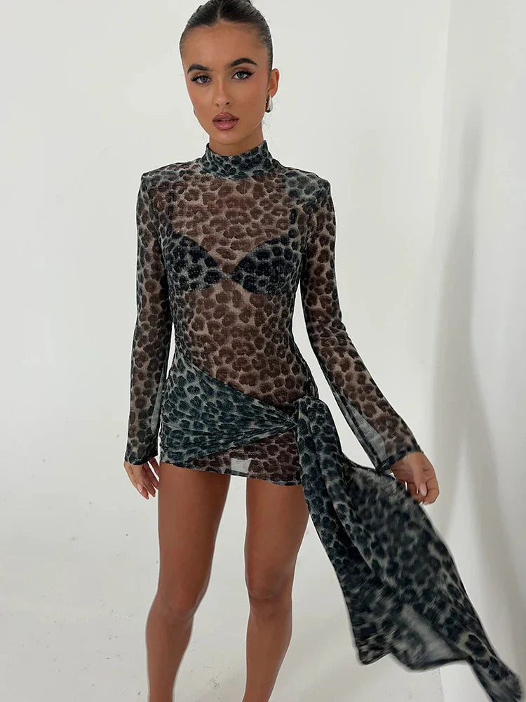 Livia | Verführerisches Print-Design Damen Minikleid