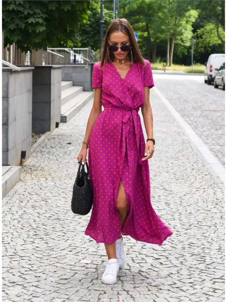 Lina | Feminines Blumenprint Damenkleid
