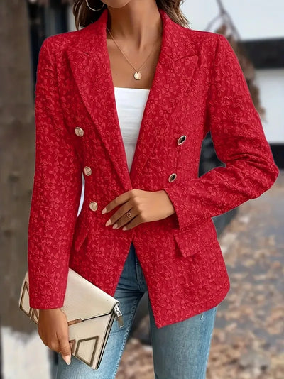 NOIRA - STILVOLLE ZWEIREIHERJACKE IM VINTAGE STIL MIT TASCHEN