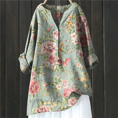 JULIA - BLUSE MIT BLUMENDRUCK