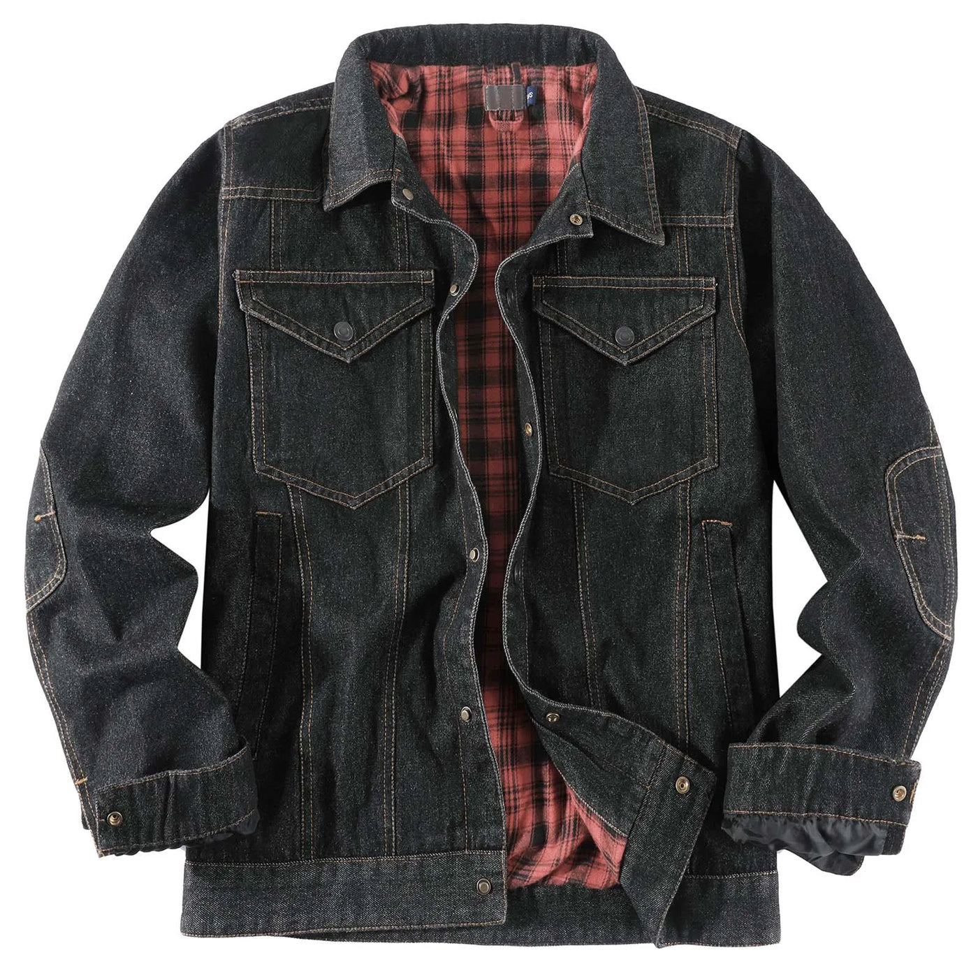 PIONEER DENIM JACKE MIT KAROMUSTER