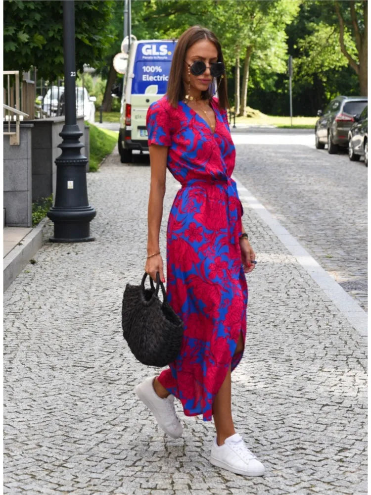 Lina | Feminines Blumenprint Damenkleid