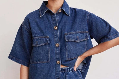 Yvaine | Vintage-inspirierter Denim-Blazer und Hosenanzug