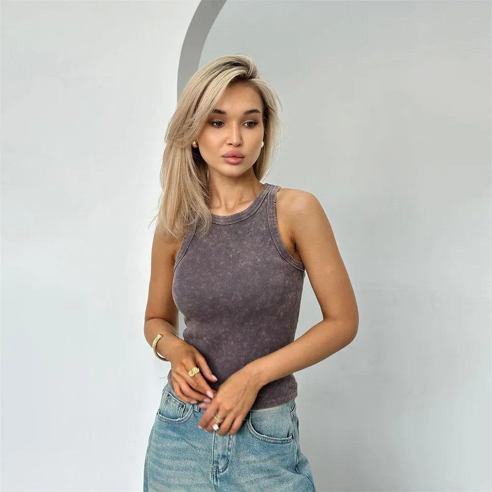 Kayzee – Tanktop aus gewaschener Vintage-Baumwolle