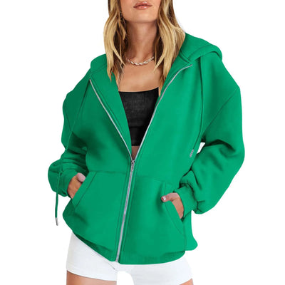 Valeria | Komfortabler und stilvoller Damen Zip-up Hoodie