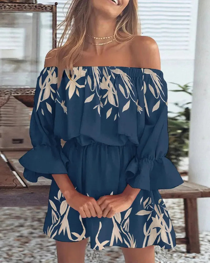 Carmelia – Stilvolles schulterfreies Minikleid