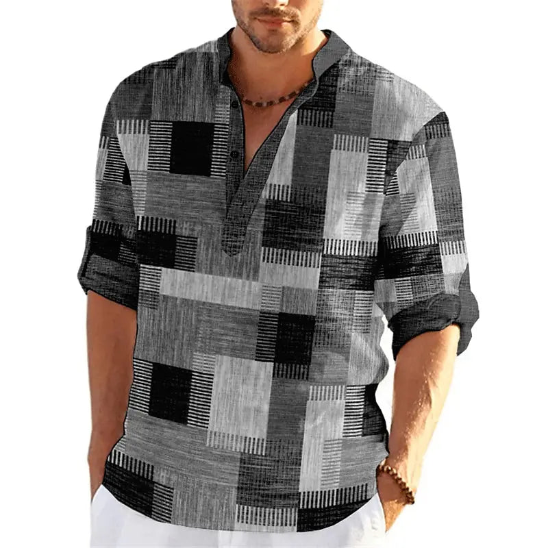 ANDREAS MEHRFARBIGES POLO IN MODERNEM STIL