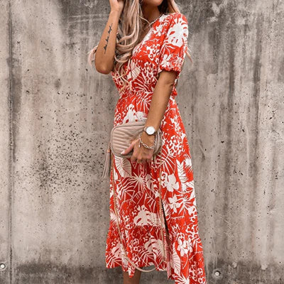 Harper – Stilvolles Sommerkleid mit Blumenmuster