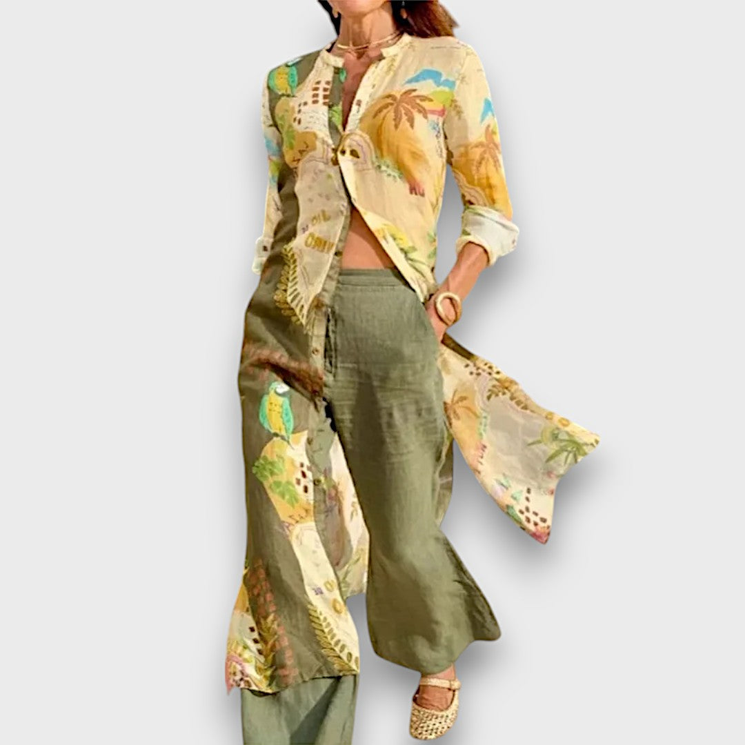 Amaril – Zweiteiler mit tropischem Print