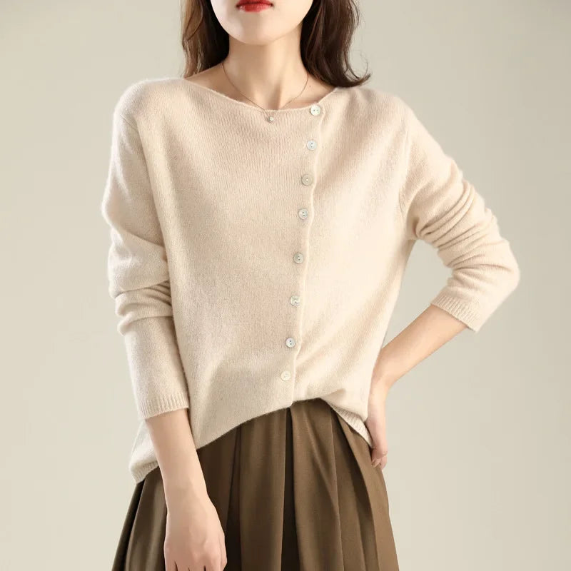Huerta – Elegante Strickjacke Mit Knöpfen