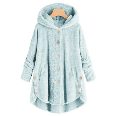 Stylische Fleece Jacke für Damen | Mit Kapuze