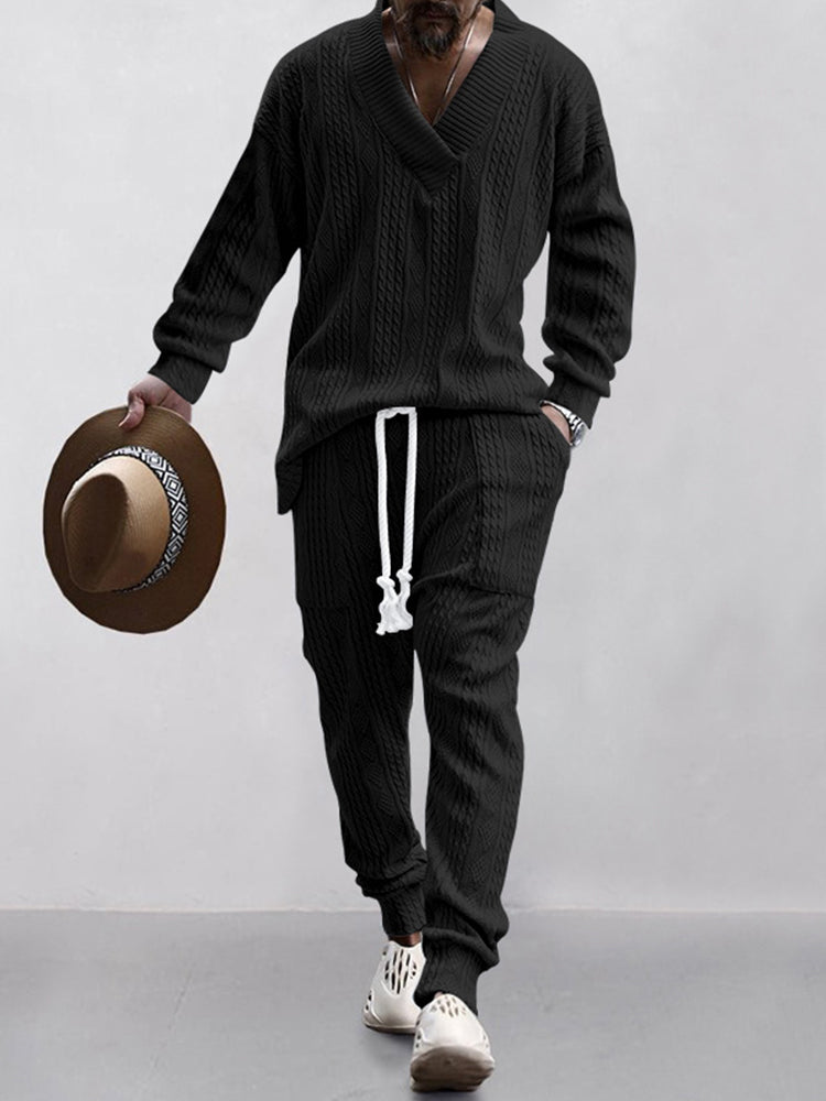 BEQUEME GERIPPTE SET
