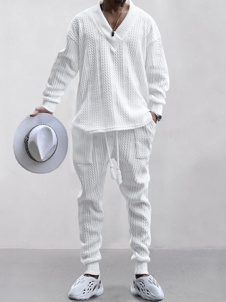 BEQUEME GERIPPTE SET