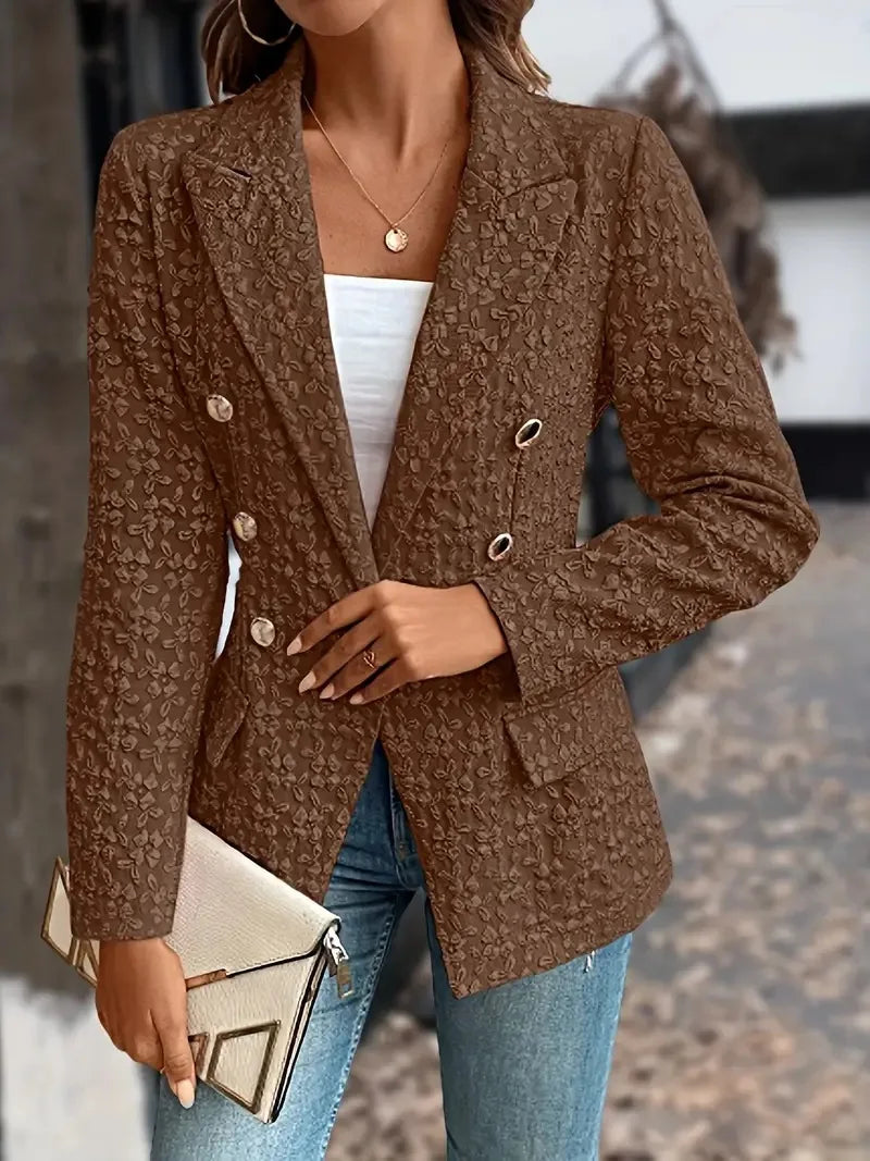 NOIRA - STILVOLLE ZWEIREIHERJACKE IM VINTAGE STIL MIT TASCHEN
