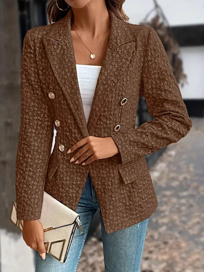 NOIRA - STILVOLLE ZWEIREIHERJACKE IM VINTAGE STIL MIT TASCHEN