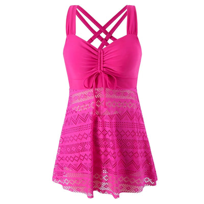 Loriane – Prämie Badeanzug Mit Spitzen Halter