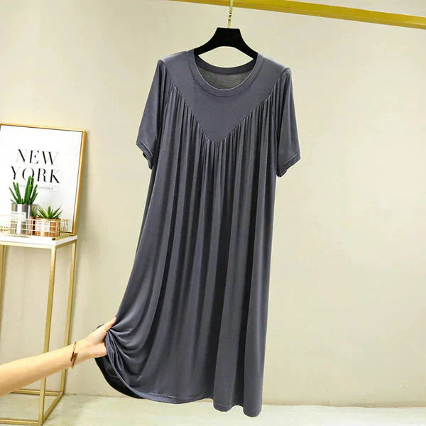 Gellaine – Klassisches, kurzärmliges, lockeres Kleid