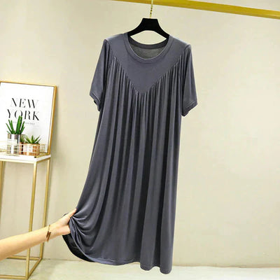 Gellaine – Klassisches, kurzärmliges, lockeres Kleid
