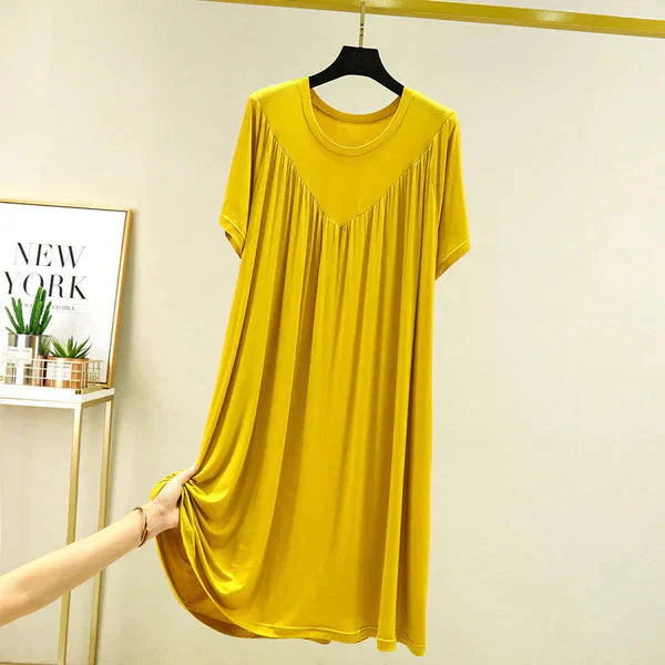 Gellaine – Klassisches, kurzärmliges, lockeres Kleid