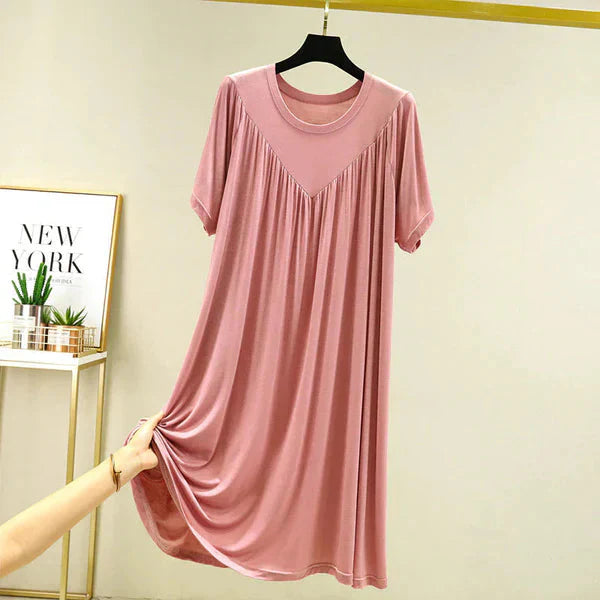 Gellaine – Klassisches, kurzärmliges, lockeres Kleid