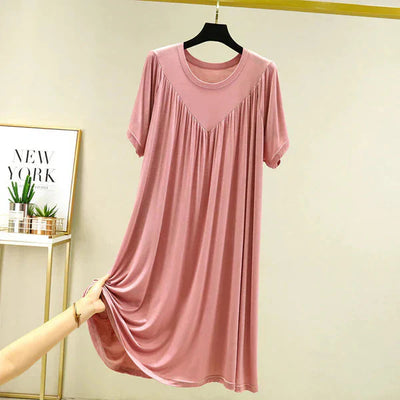 Gellaine – Klassisches, kurzärmliges, lockeres Kleid
