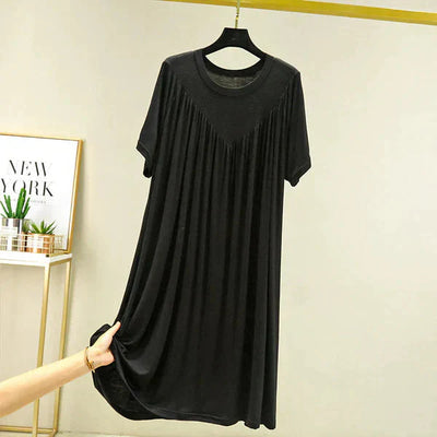 Gellaine – Klassisches, kurzärmliges, lockeres Kleid